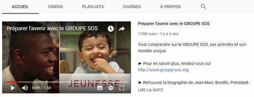 youtube groupe sos chaine